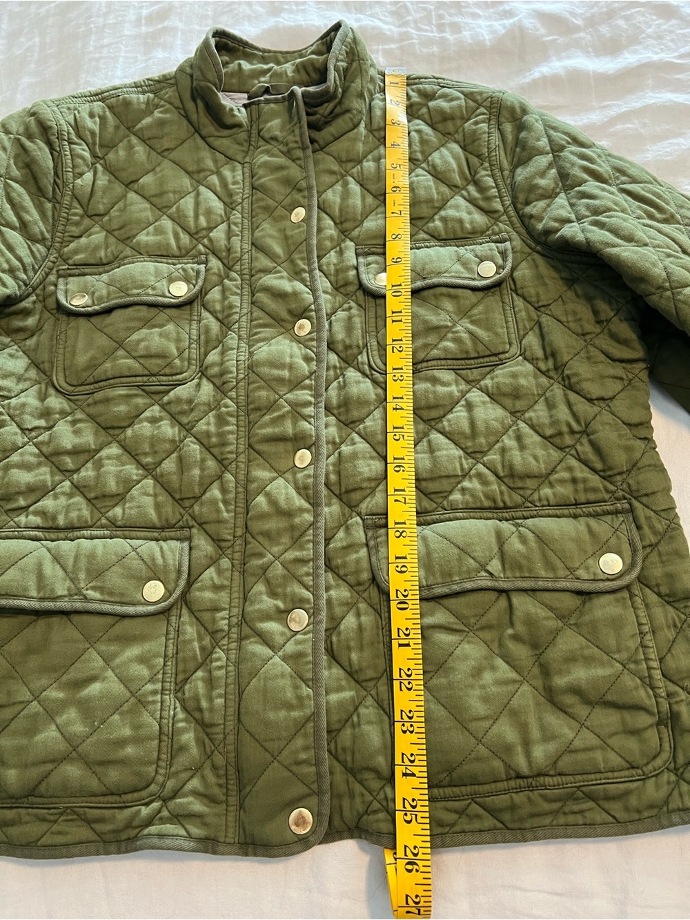 JCrew Quilted Downtown Field Jacket - Olive Green - Picture 5 of 10